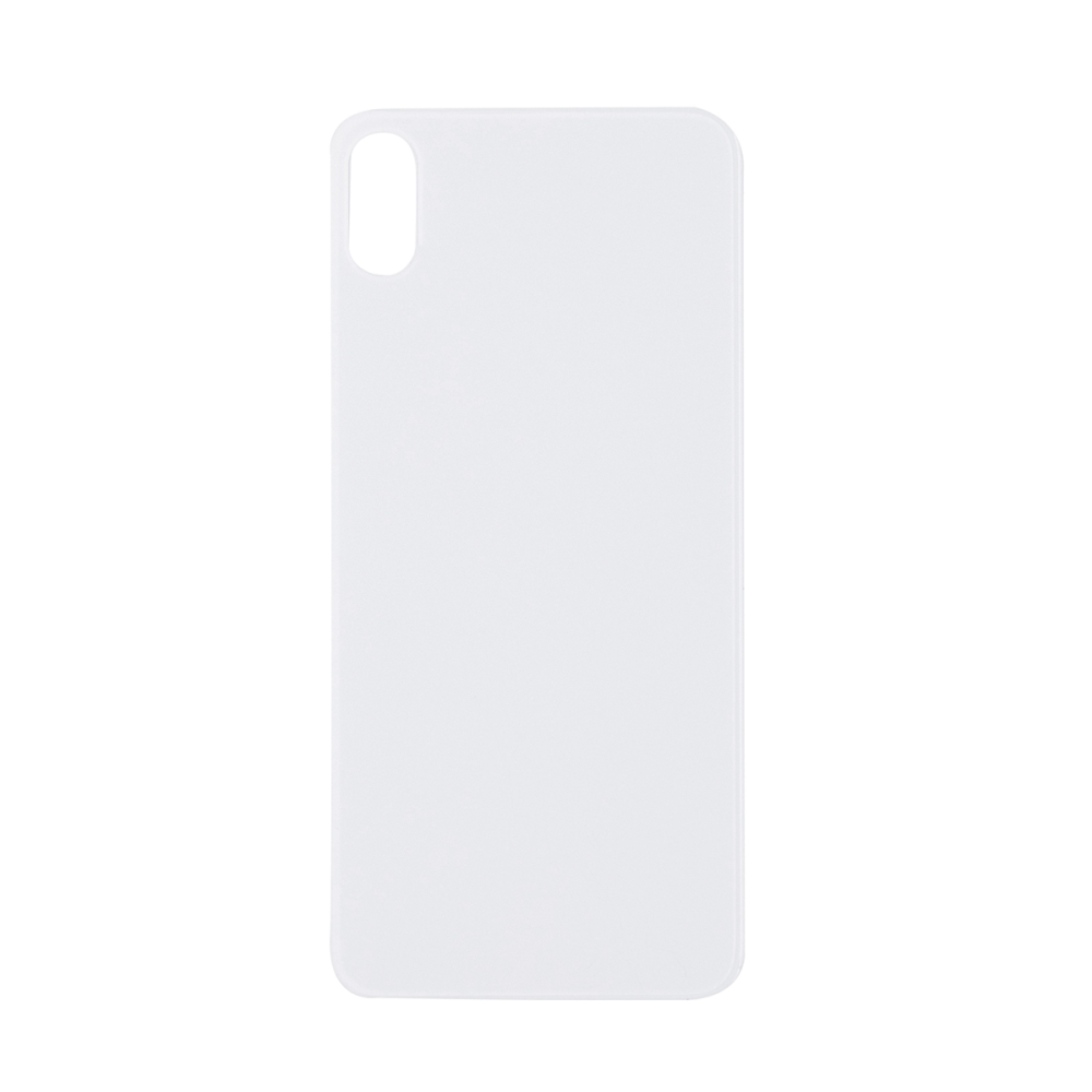 Vitre arrière iPhone Xs Max Blanche Extra (Cadre caméra agrandi) - OEM