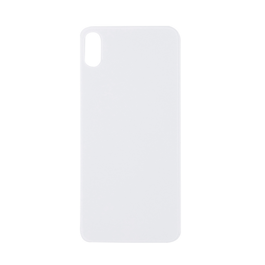 Vitre arrière iPhone Xs Max Blanche Extra (Cadre caméra agrandi) - OEM