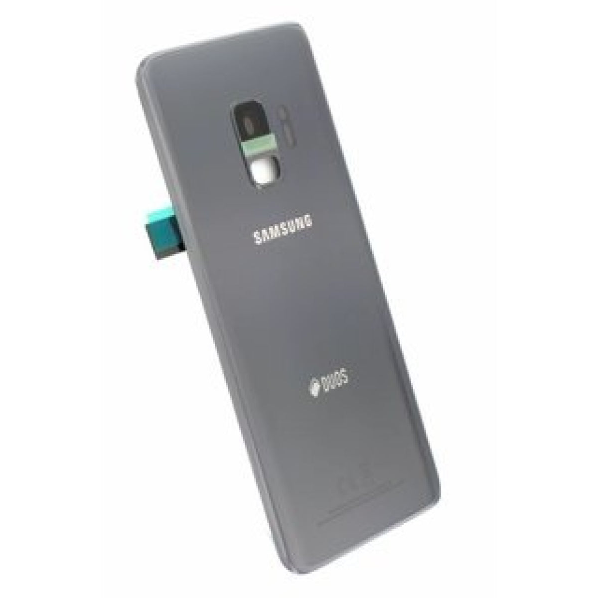 Samsung Galaxy S9 G960 Vitre arrière gris titane avec lentille - OEM