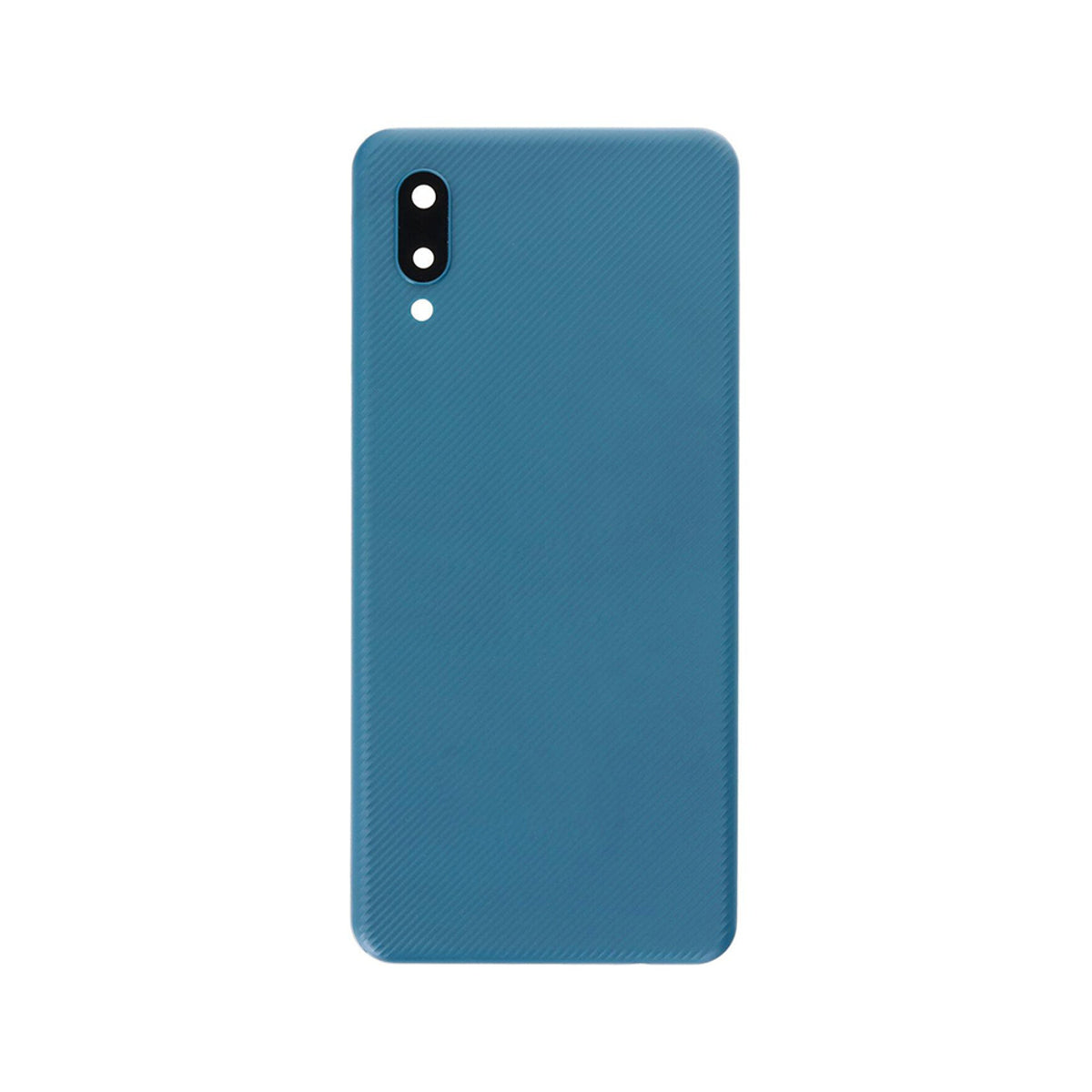 Vitre arrière Samsung Galaxy A02 A022F Bleue Avec Lentille - OEM
