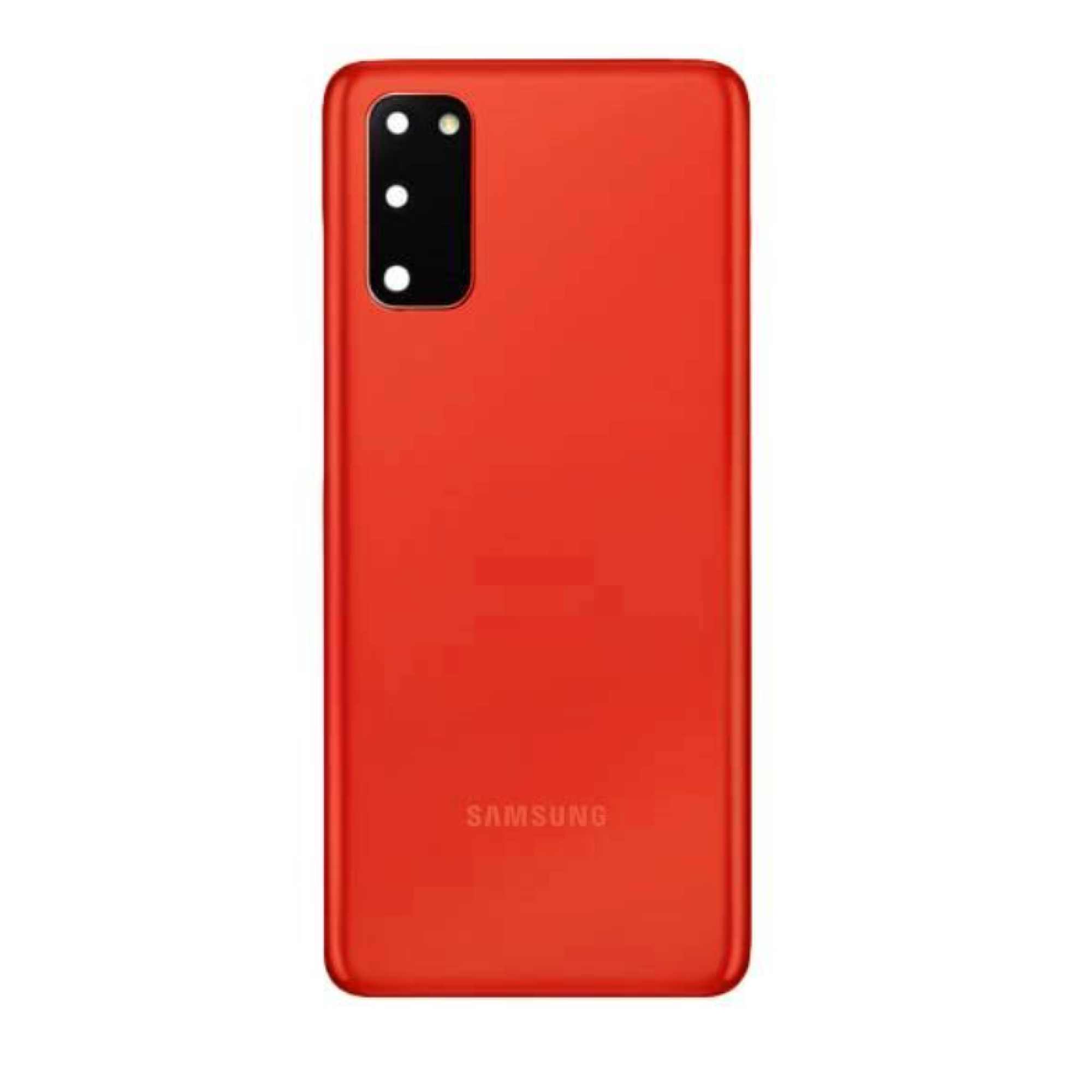 Vitre arrière Samsung Galaxy S20 4G G980 / S20 5G G901 Rouge Aura Avec lentille - OEM