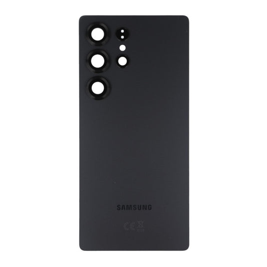 Vitre arrière Original Samsung Galaxy S25 Ultra (S938) Noir Profond Titane avec Lentille