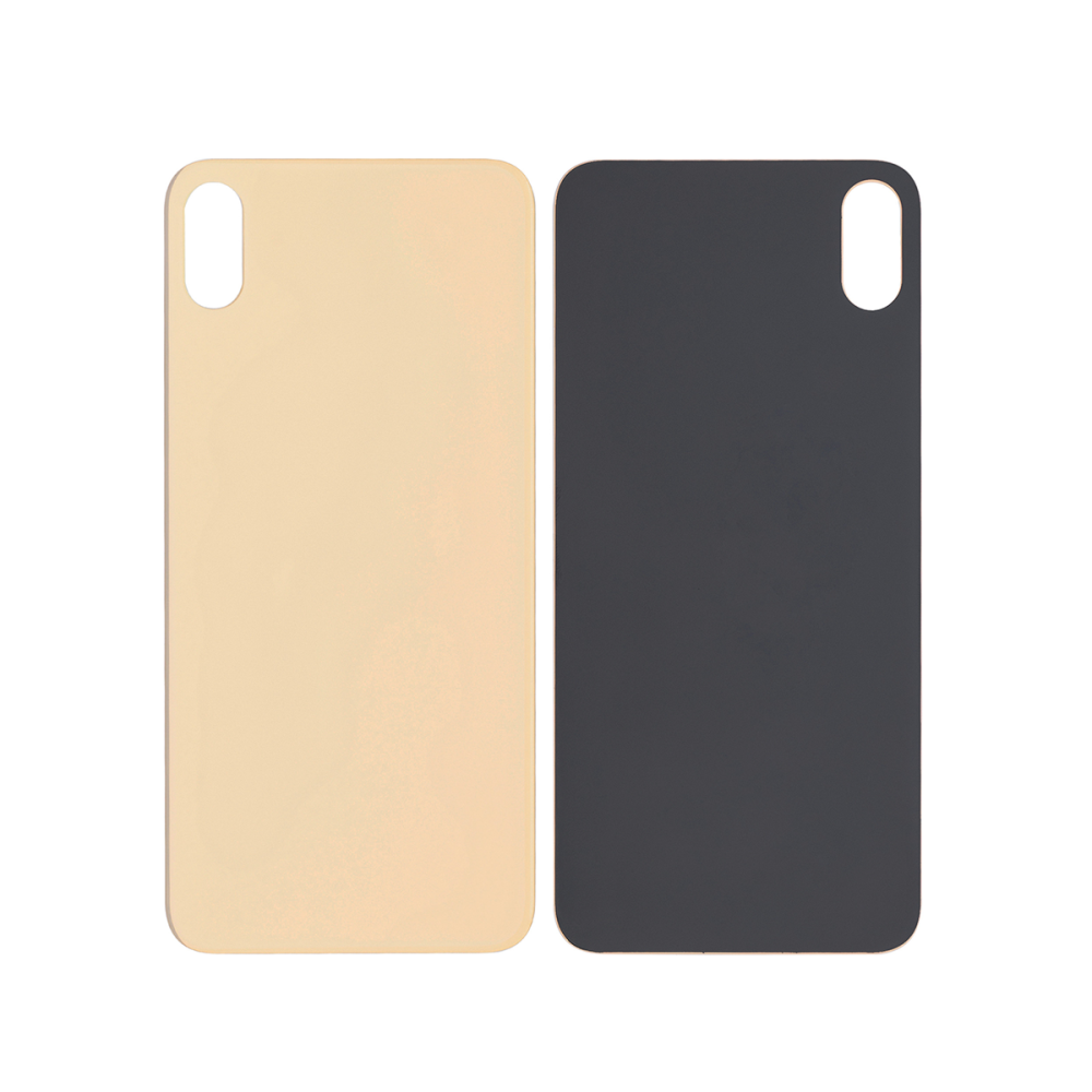 Vitre arrière iPhone Xs Max Or Extra (Cadre caméra agrandi) - OEM
