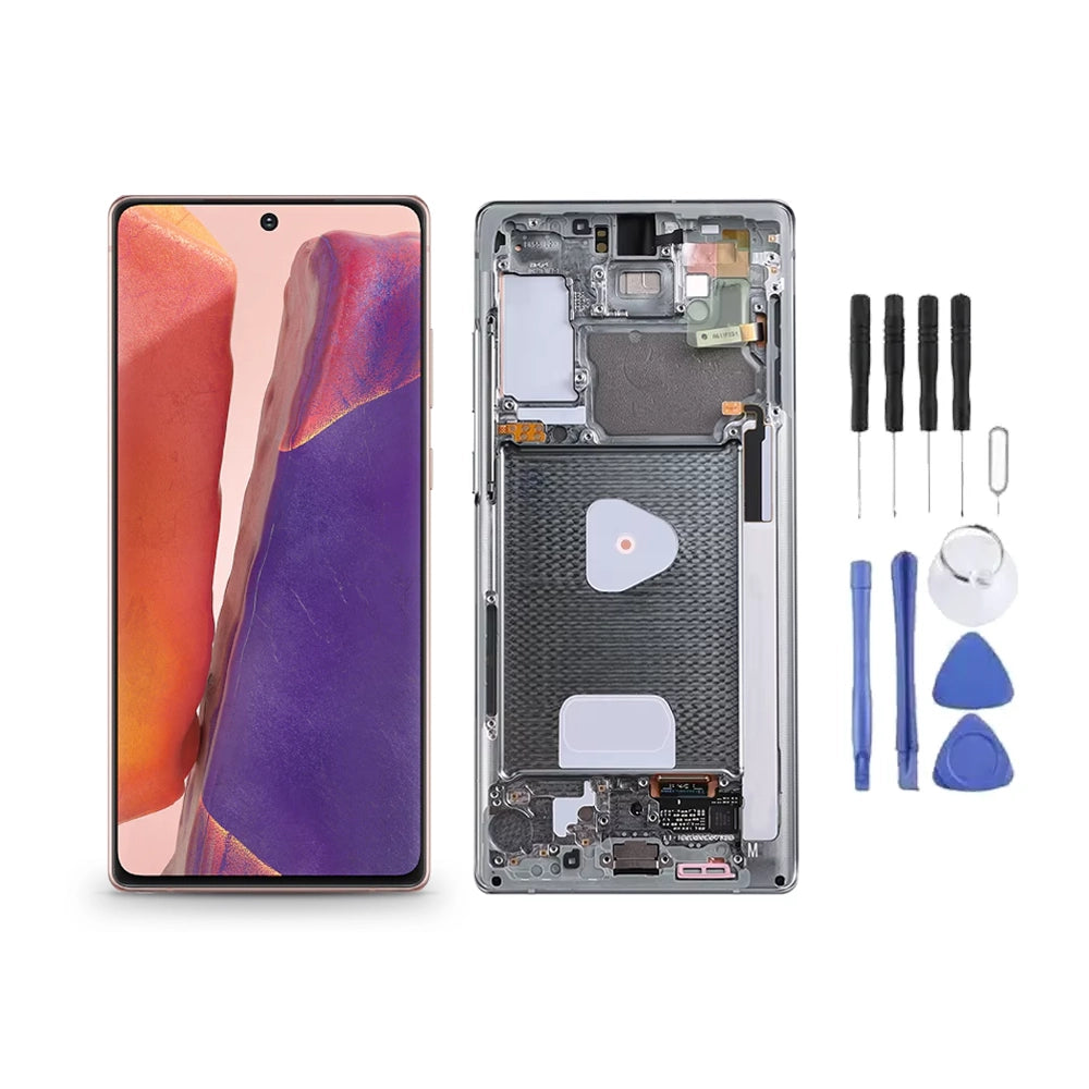 Chassis + Ecran LCD AMOLED + Vitre pour Samsung Galaxy Note 20 (N980) + Kit d'outils