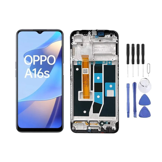 Chassis + Ecran LCD + Vitre pour Oppo A16s + Kit d'outils