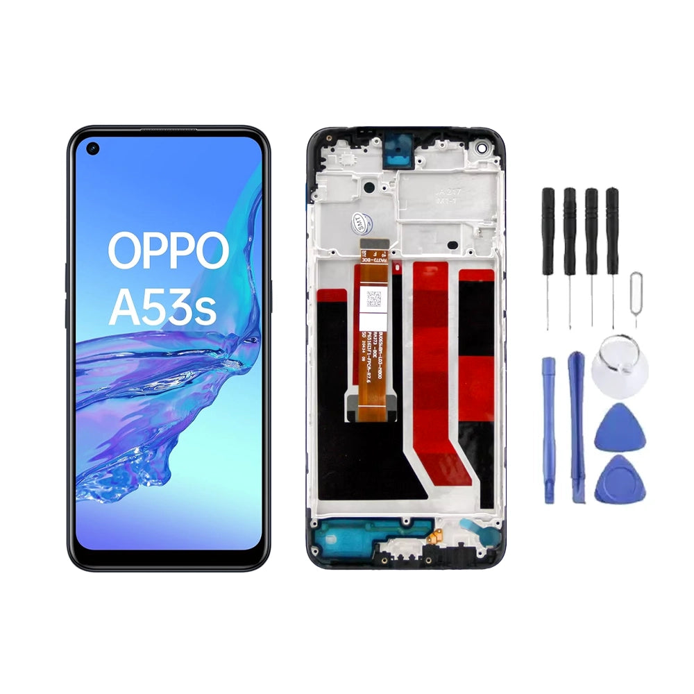 Chassis + Ecran LCD + Vitre pour Oppo A53s + Kit d'outils