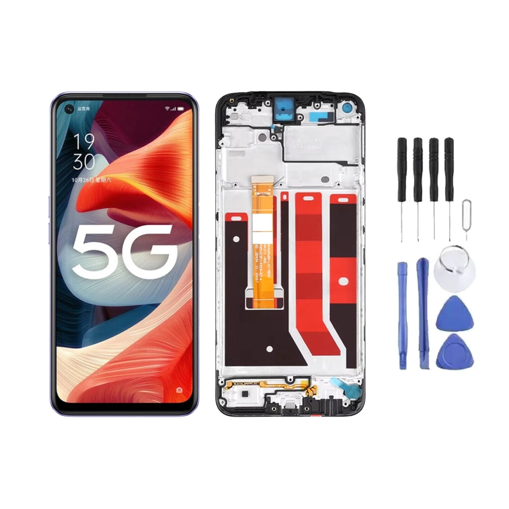 Chassis + Ecran LCD + Vitre pour Oppo A53 5G + Kit d'outils