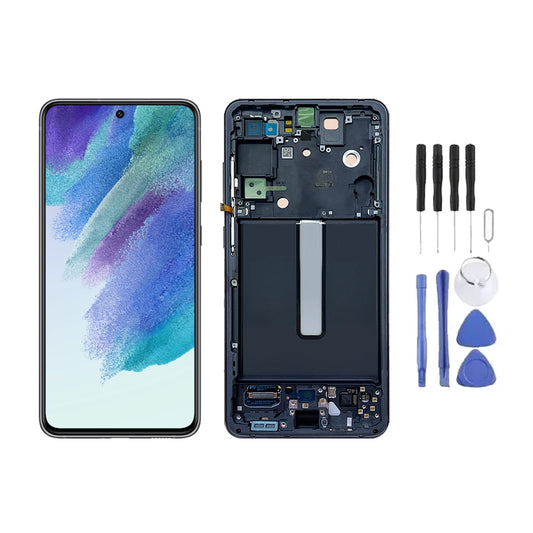 Chassis + Ecran LCD AMOLED + Vitre pour Samsung Galaxy S21 FE (G990)