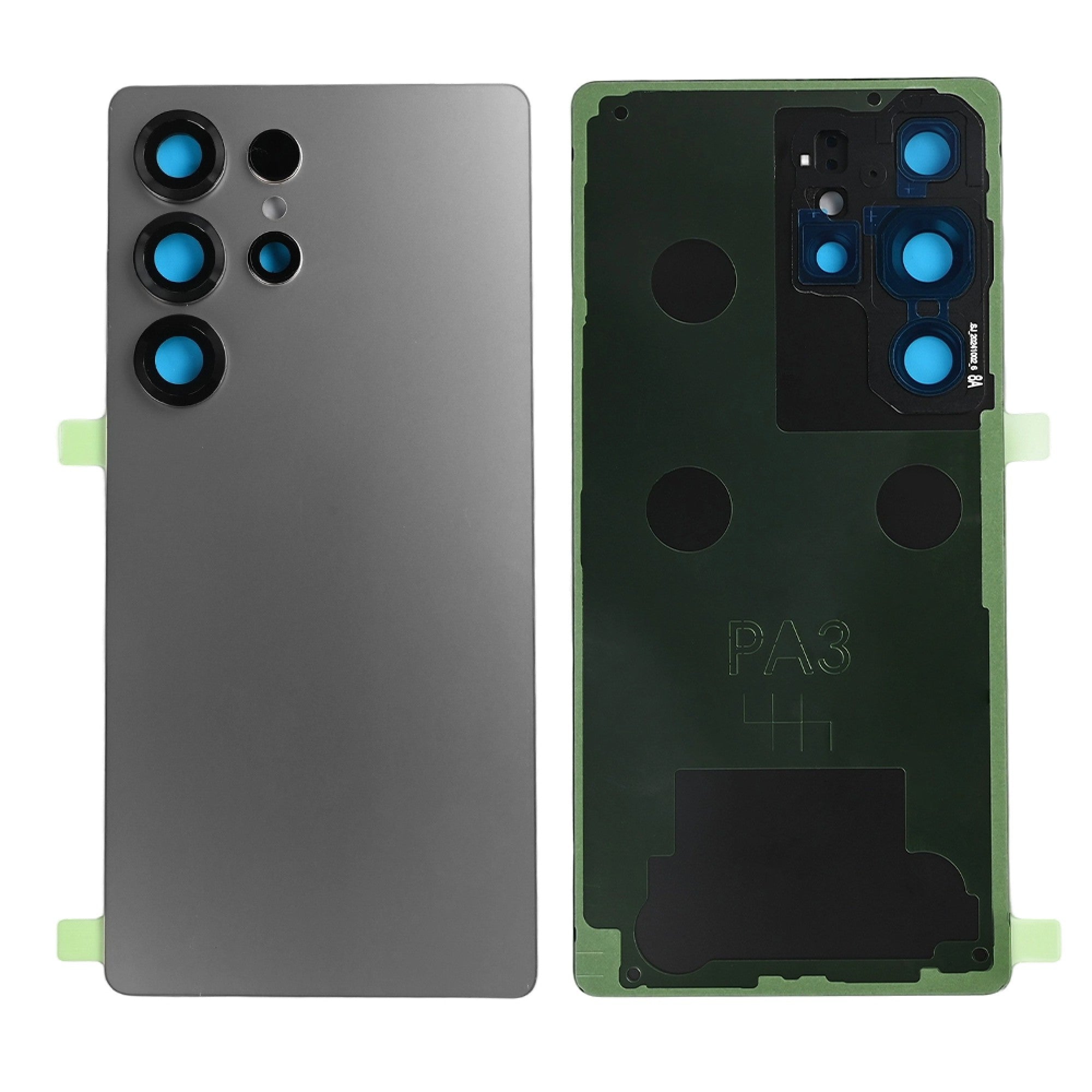 Vitre arrière Samsung Galaxy S25 Ultra (S938) Gris Argent Titane avec Lentille - OEM