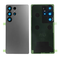 Vitre arrière Samsung Galaxy S25 Ultra (S938) Gris Argent Titane avec Lentille - OEM
