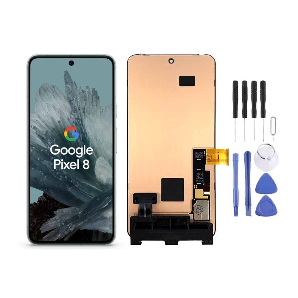Ecran LCD AMOLED 120HZ + Vitre pour Google Pixel 8 + Kit d'outils