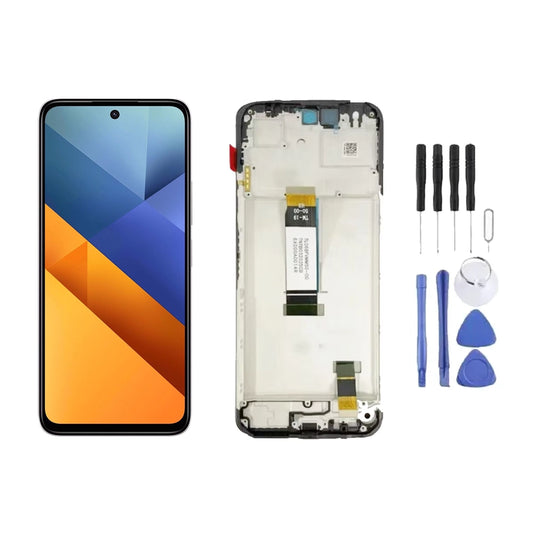 Chassis + Ecran LCD + Vitre pour Xiaomi Poco M6 4G + Kit d'outils