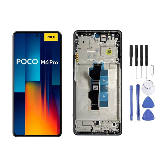 Chassis + Ecran LCD + Vitre pour Xiaomi Poco M6 Pro + Kit d'outils