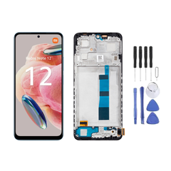 Chassis + Ecran LCD + Vitre pour Xiaomi Redmi Note 12 4G + Kit d'outils
