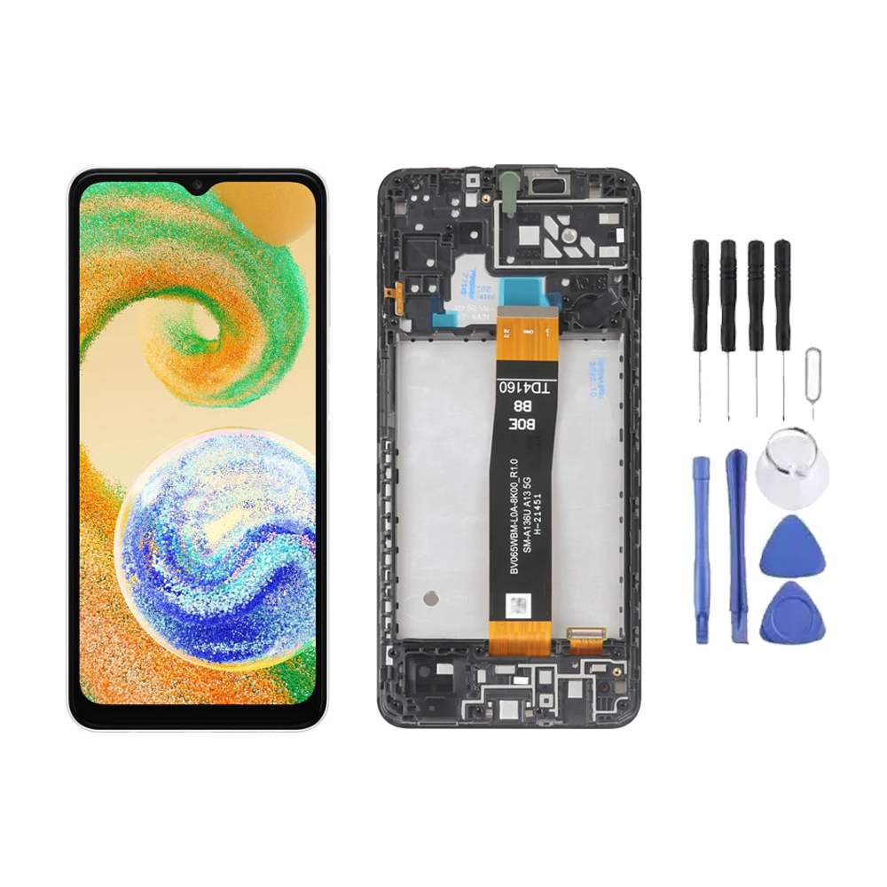 Chassis + Ecran LCD + Vitre pour Samsung Galaxy A04S (A047) + Kit d'outils