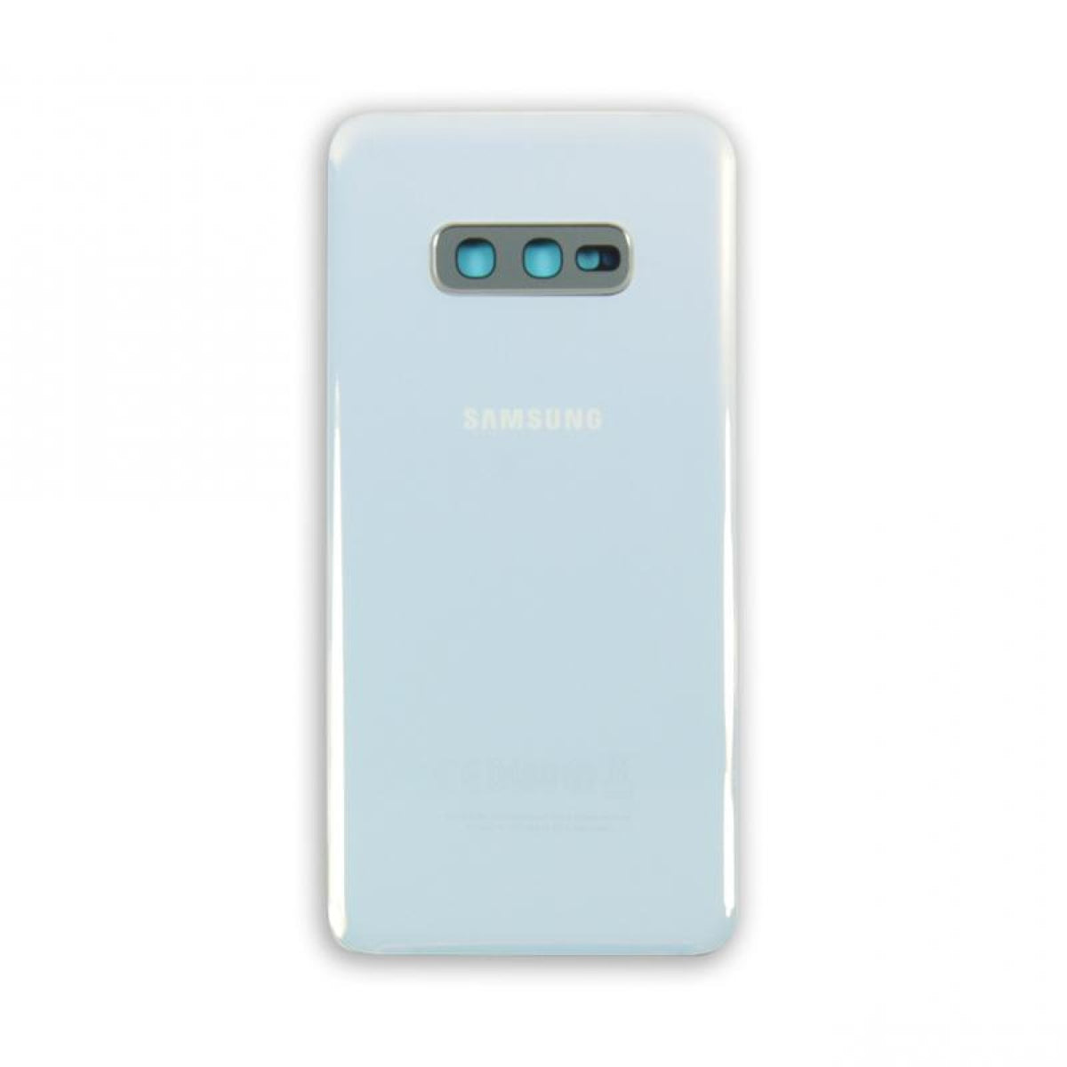Samsung Galaxy S10e G970 Vitre arrière Blanc prismatique avec lentille - OEM