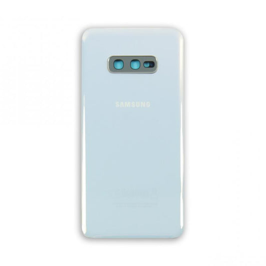 Samsung Galaxy S10e G970 Vitre arrière Blanc prismatique avec lentille - OEM