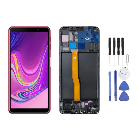 Chassis + Ecran LCD + Vitre pour Samsung Galaxy A7 2018 (A750) + Kit d'outils