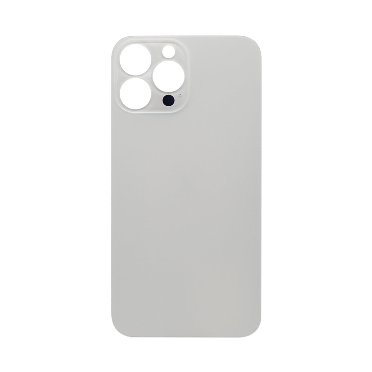 Vitre arrière iPhone 13 Pro Max Argent (Cadre caméra agrandi) - OEM