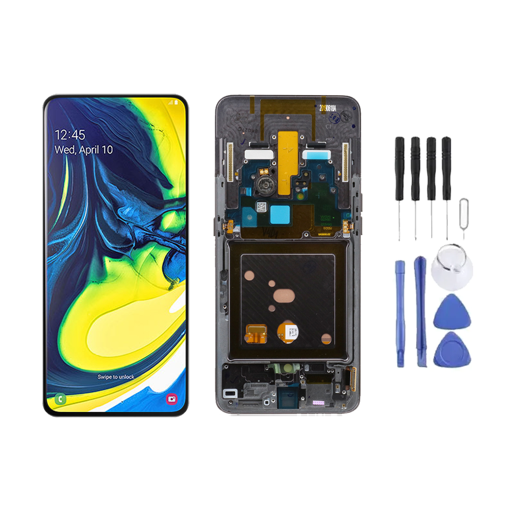 Chassis + Ecran LCD AMOLED + Vitre pour Samsung Galaxy A80 (A805) + Kit d'outils