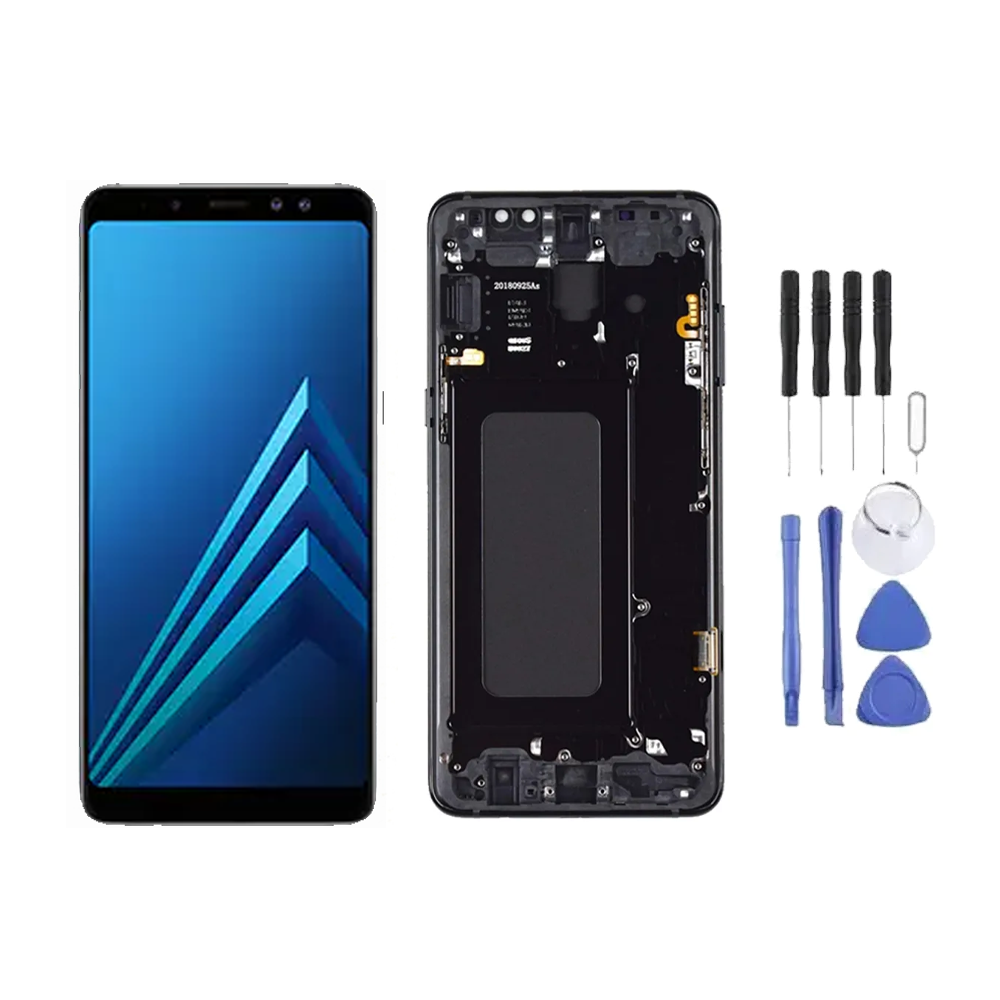 Chassis + Ecran LCD + Vitre pour Samsung Galaxy A8+ 2018 (A730) + Kit d'outils