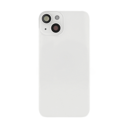 Vitre arrière iPhone 14 Blanc (Cadre caméra agrandi) - OEM