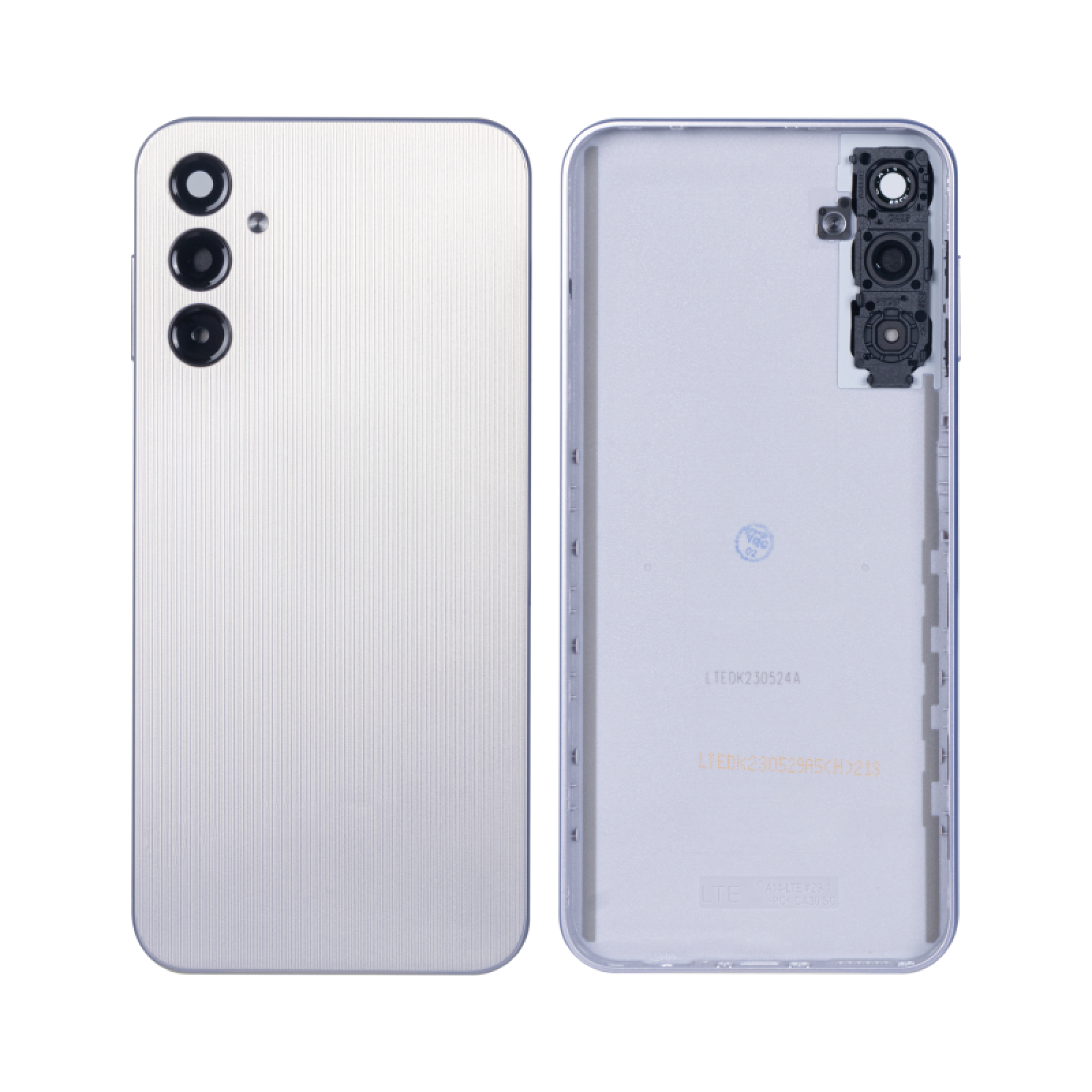 Vitre arrière Samsung Galaxy A14 4G A145F Argentée avec lentille GH81-23537A – Original