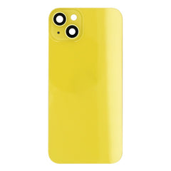 Vitre arrière iPhone 14 Plus Jaune (Contour caméra agrandi)