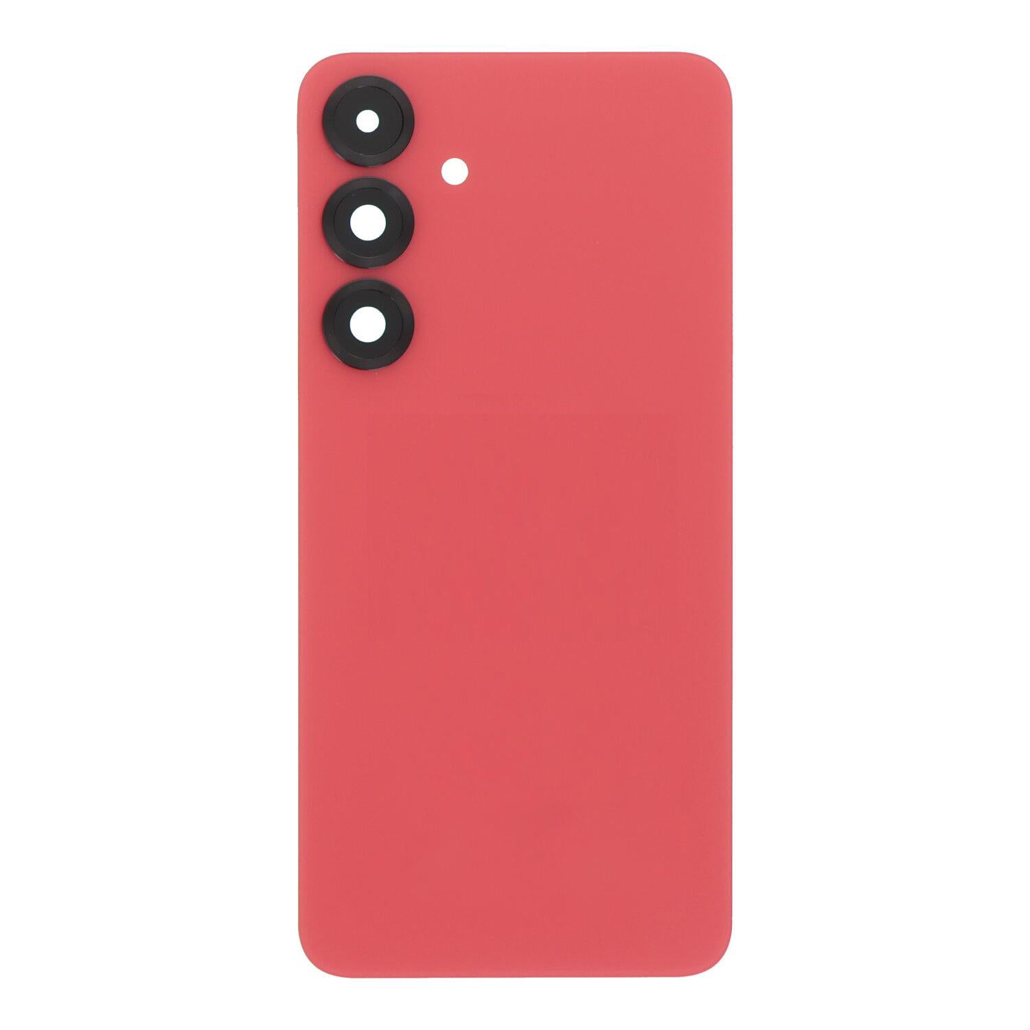 Vitre arrière Samsung Galaxy S25 Plus (S936) Rouge Corail avec Lentille - OEM