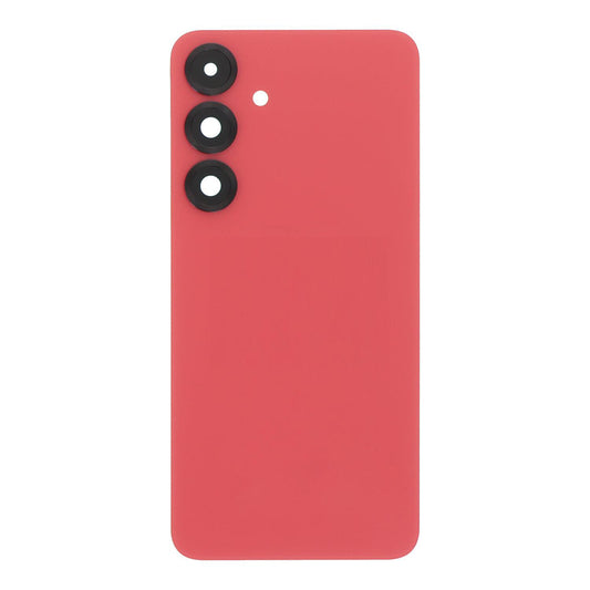 Vitre arrière Samsung Galaxy S25 Plus (S936) Rouge Corail avec Lentille - OEM
