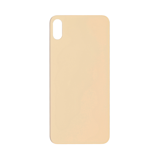 Vitre arrière iPhone Xs Max Or Extra (Cadre caméra agrandi) - OEM