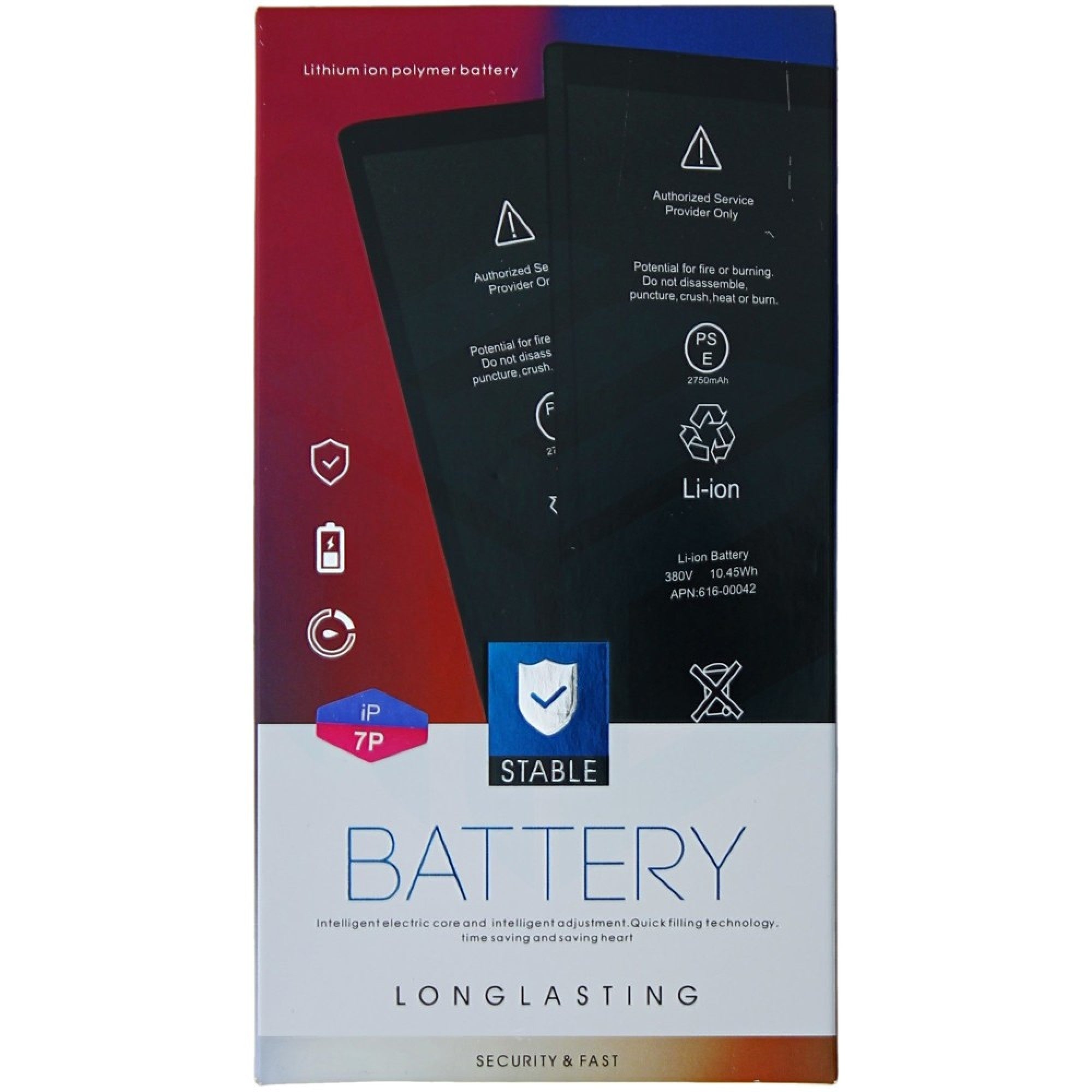 Batterie de remplacement iPhone 7 Plus - 2900 mAh - OEM