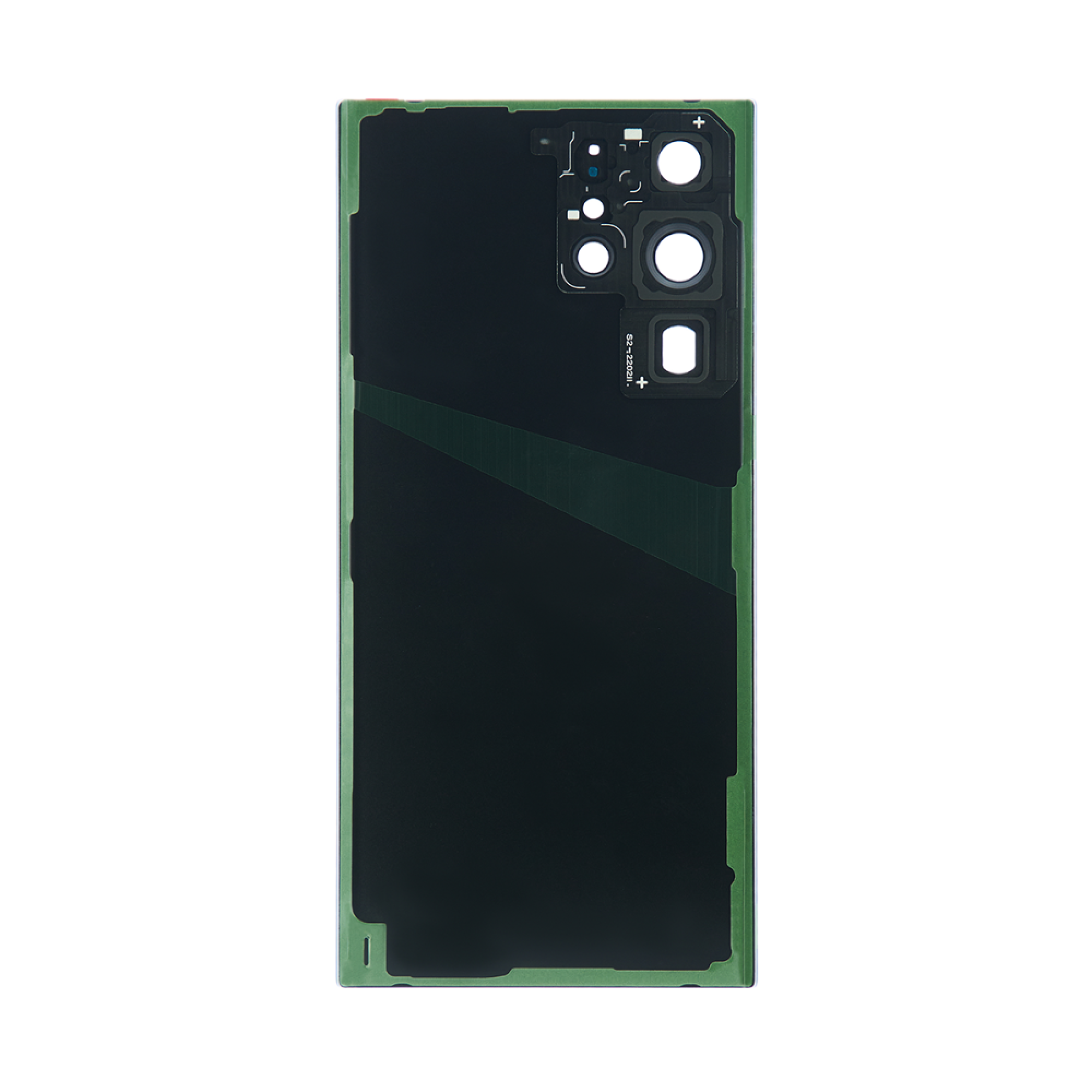 Vitre arrière Samsung Galaxy S22 Ultra S908 Verte avec lentille-OEM
