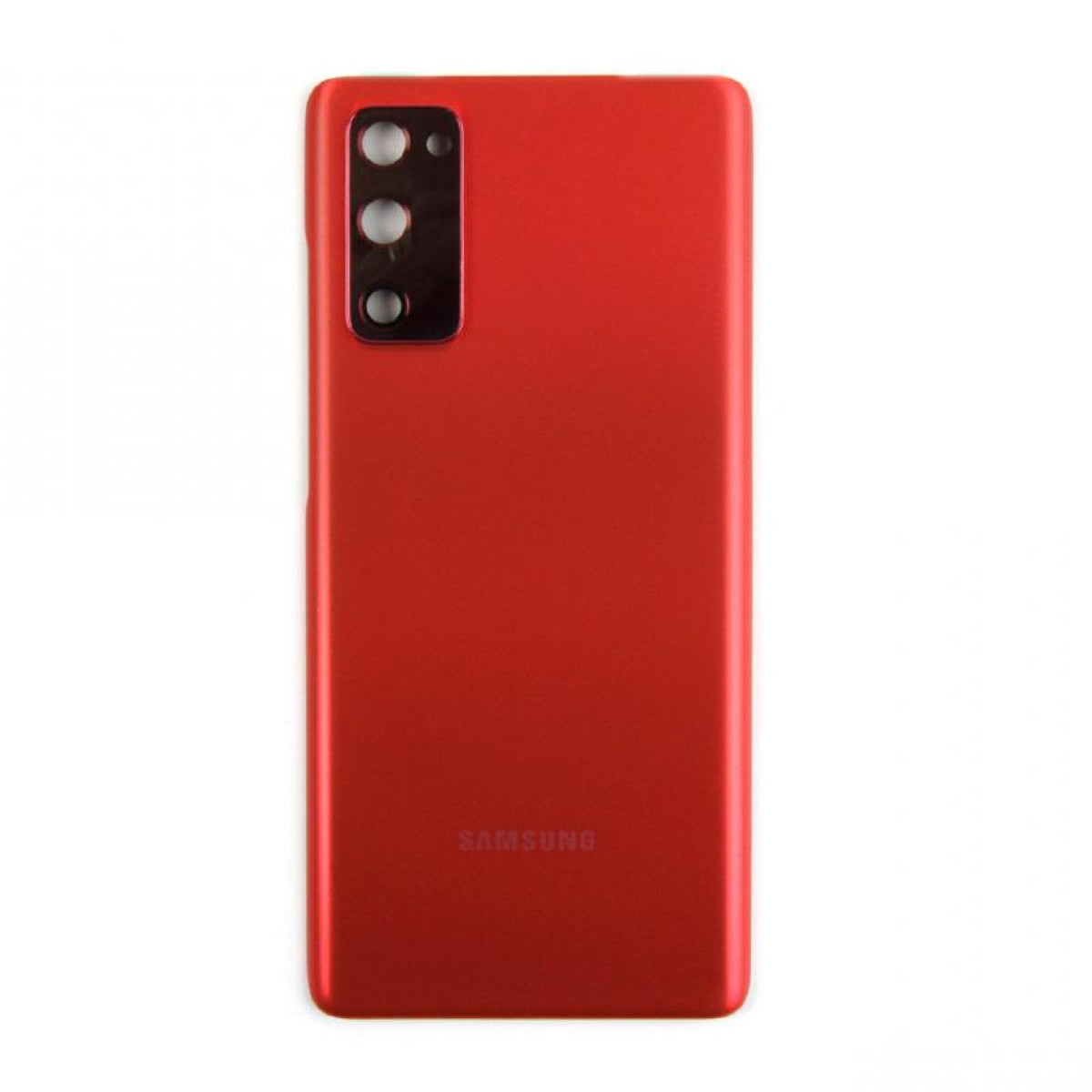 Vitre arrière originale Samsung Galaxy S20 FE 5G G781 Rouge Nuage Avec lentille