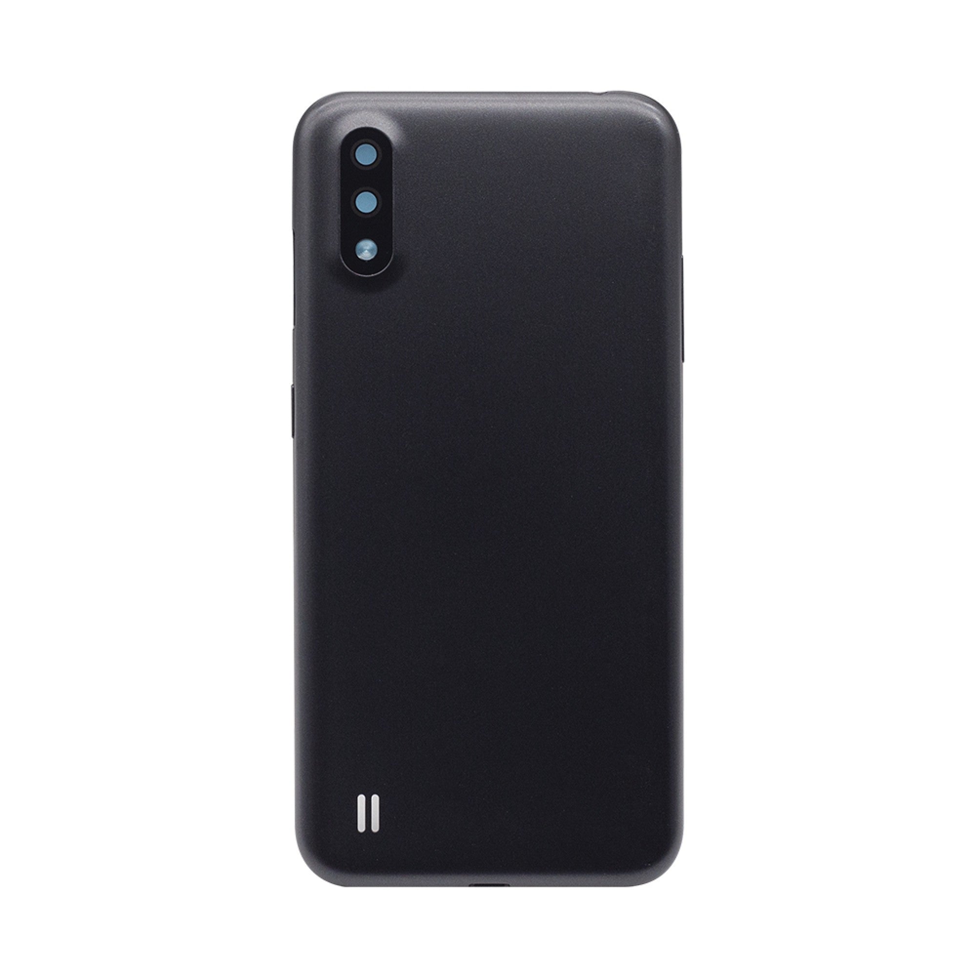 Vitre arrière Samsung Galaxy A01 A015F noire avec lentille - OEM