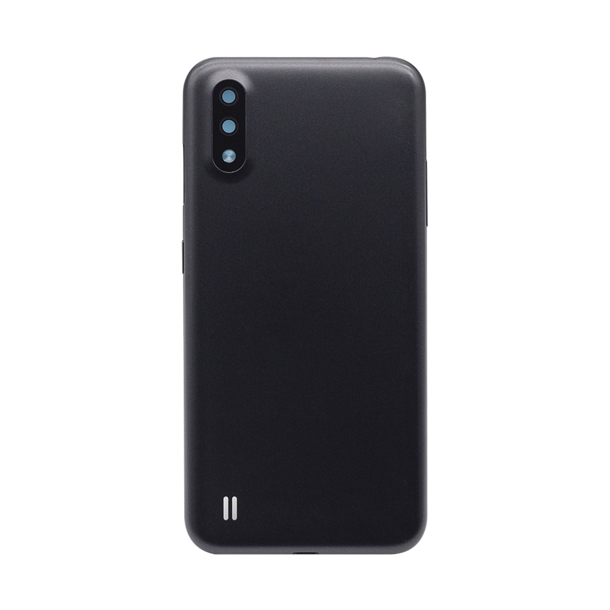 Vitre arrière Samsung Galaxy A01 A015F noire avec lentille - OEM