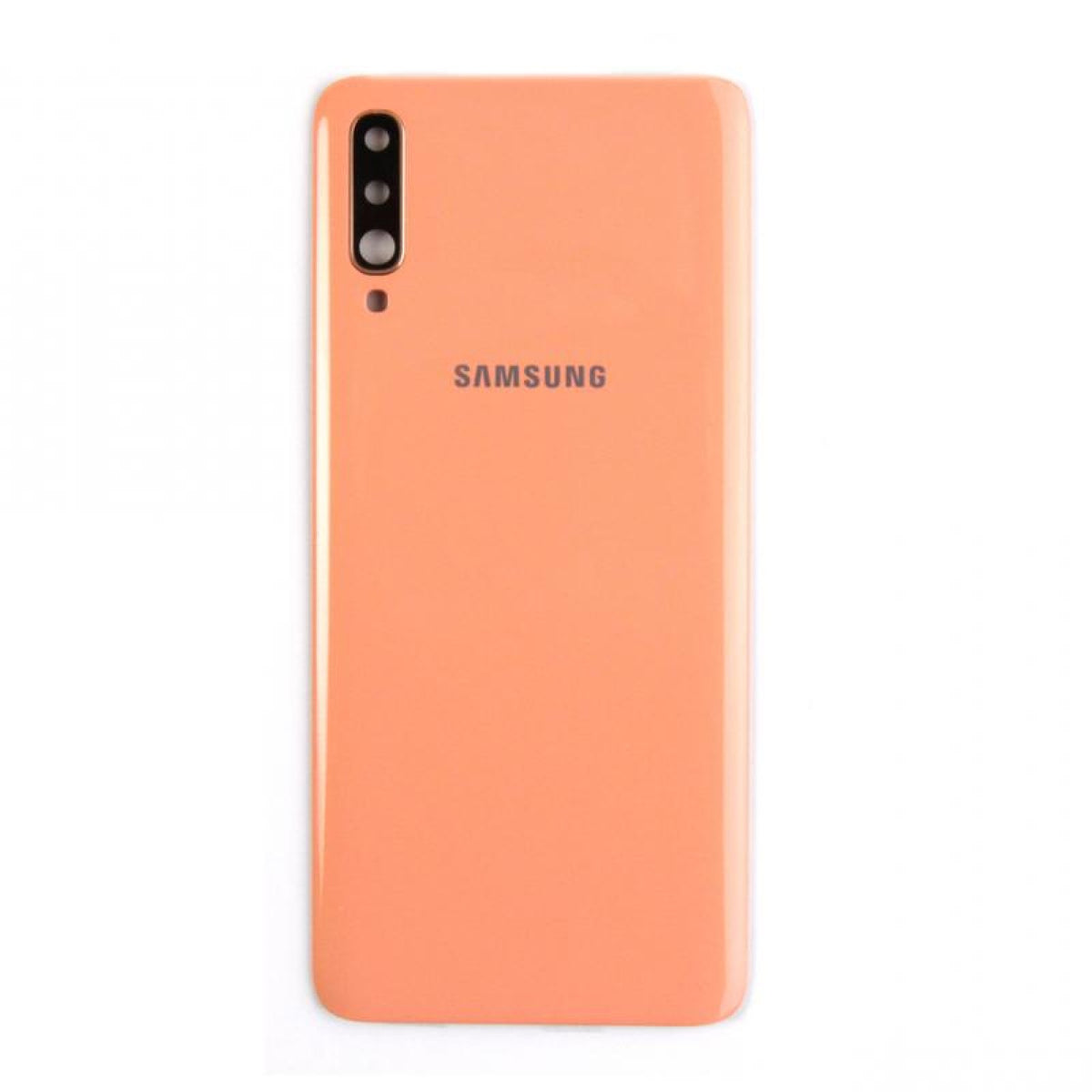 Samsung Galaxy A70 A705 Vitre arrière corail avec lentille - OEM