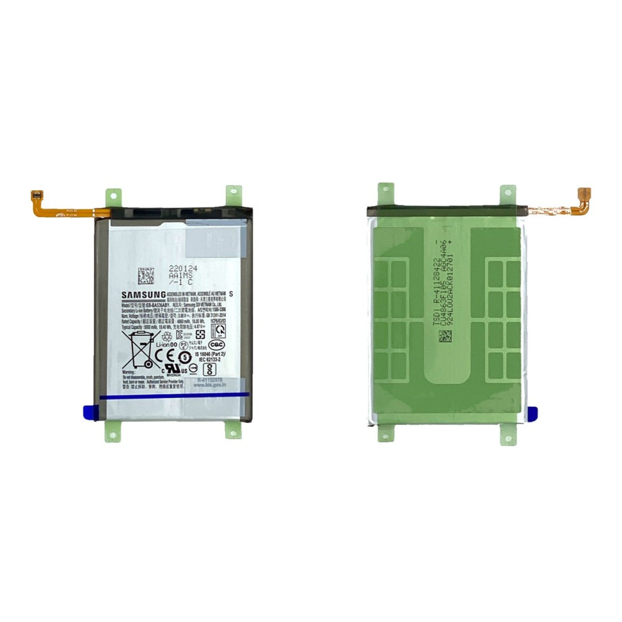 Samsung Galaxy A33 5G A336, A53 5G A536 Batterie EB-BA536ABY, EB-BA336ABY originale
