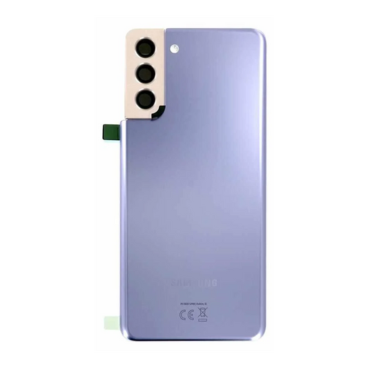 Vitre arrière originale Samsung Galaxy S21 Plus G996 Violet Avec lentille
