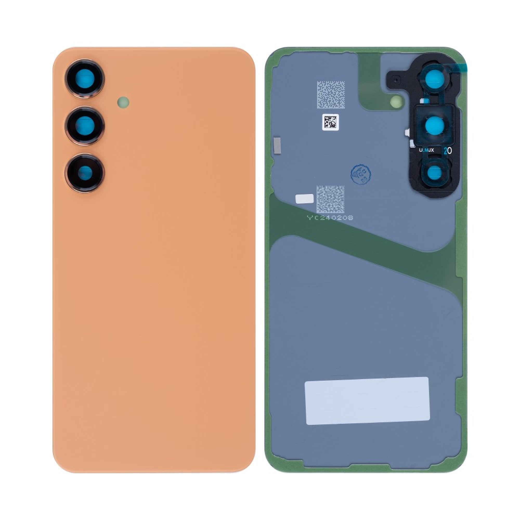 Vitre arrière Samsung Galaxy S24 Plus S926 Orange Sable avec lentille – OEM