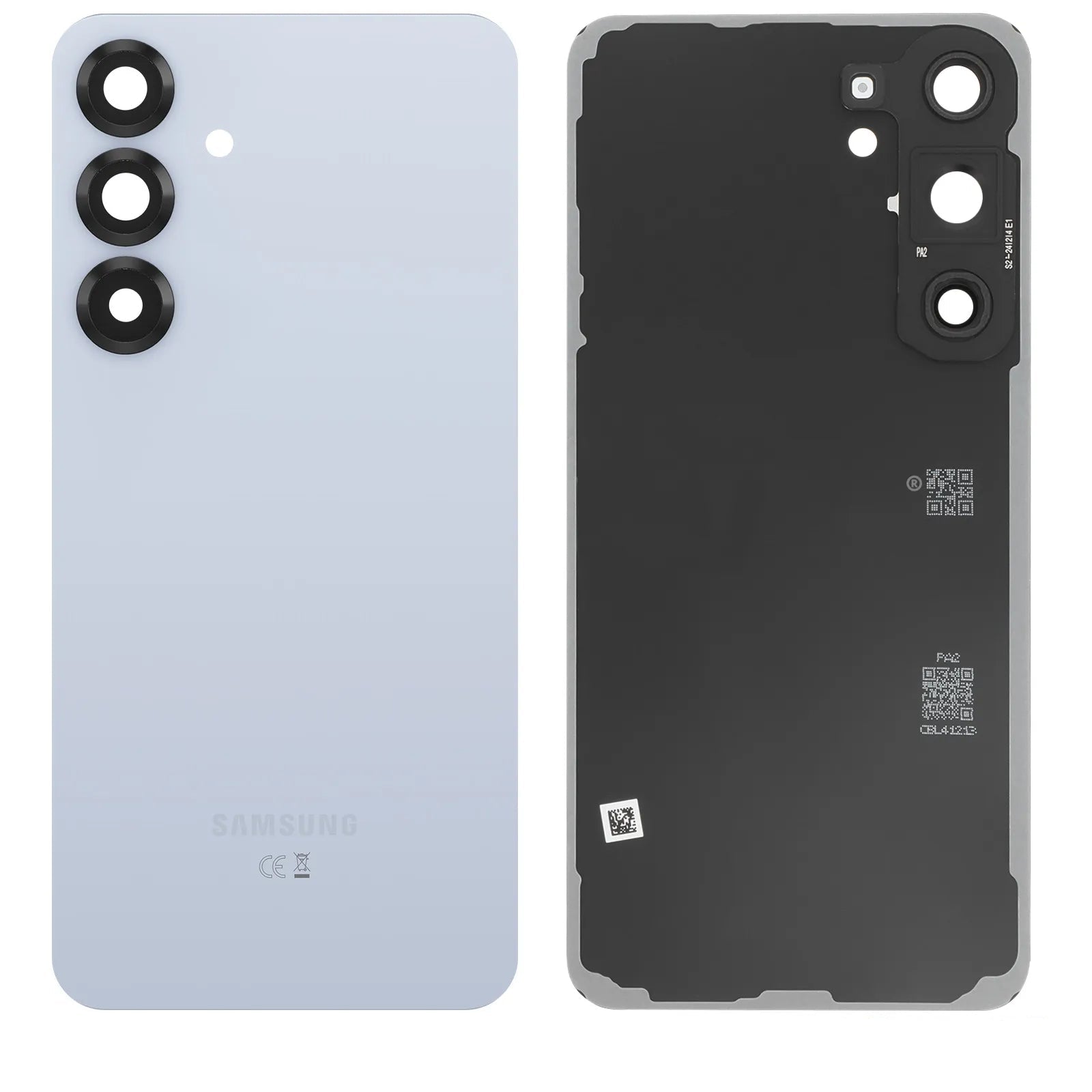 Vitre arrière Original Samsung Galaxy S25 Plus (S936) Bleu Clair avec Lentille