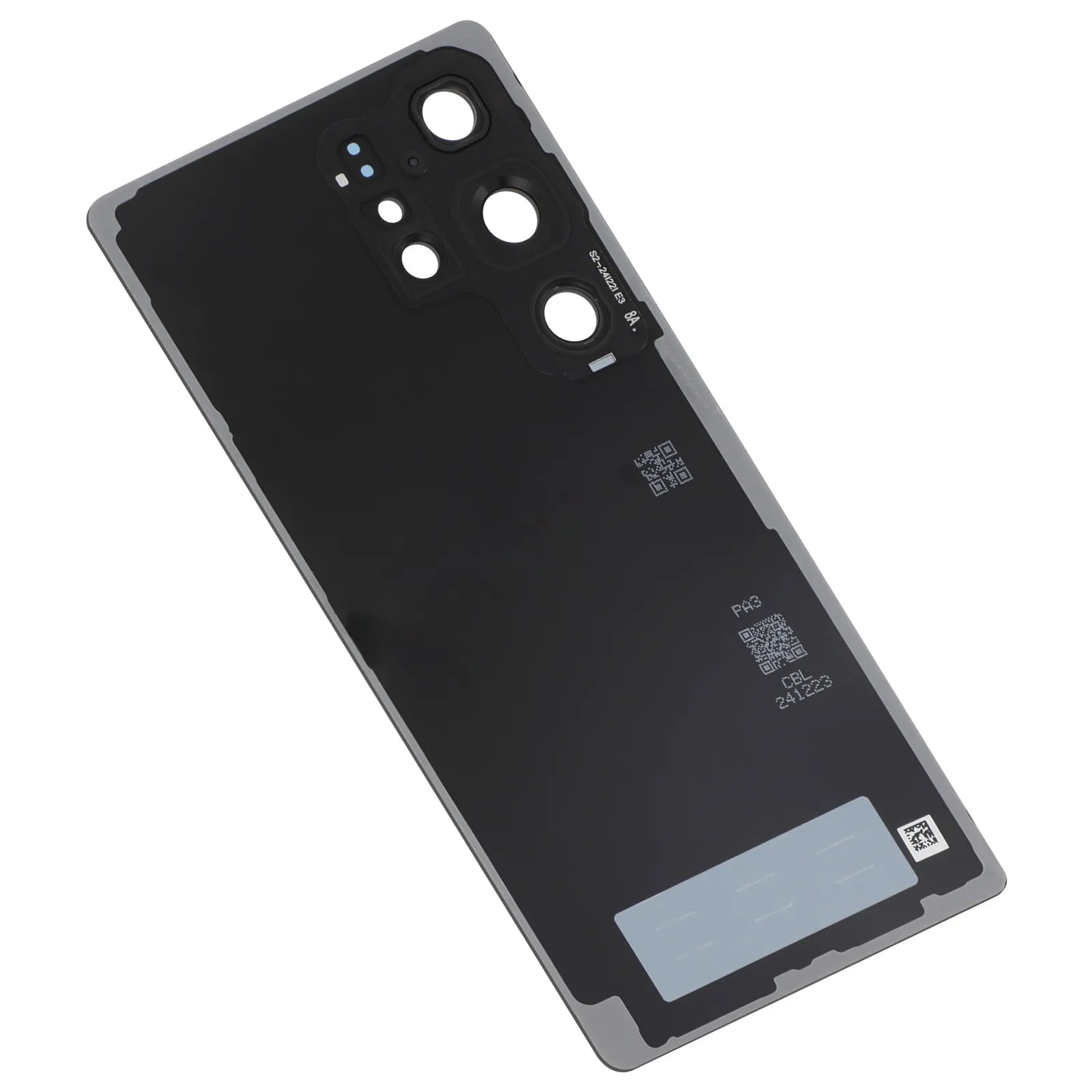 Vitre arrière Original Samsung Galaxy S25 Ultra (S938) Blanc Argenté Titane avec Lentille