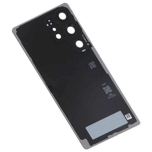 Vitre arrière Original Samsung Galaxy S25 Ultra (S938) Blanc Argenté Titane avec Lentille