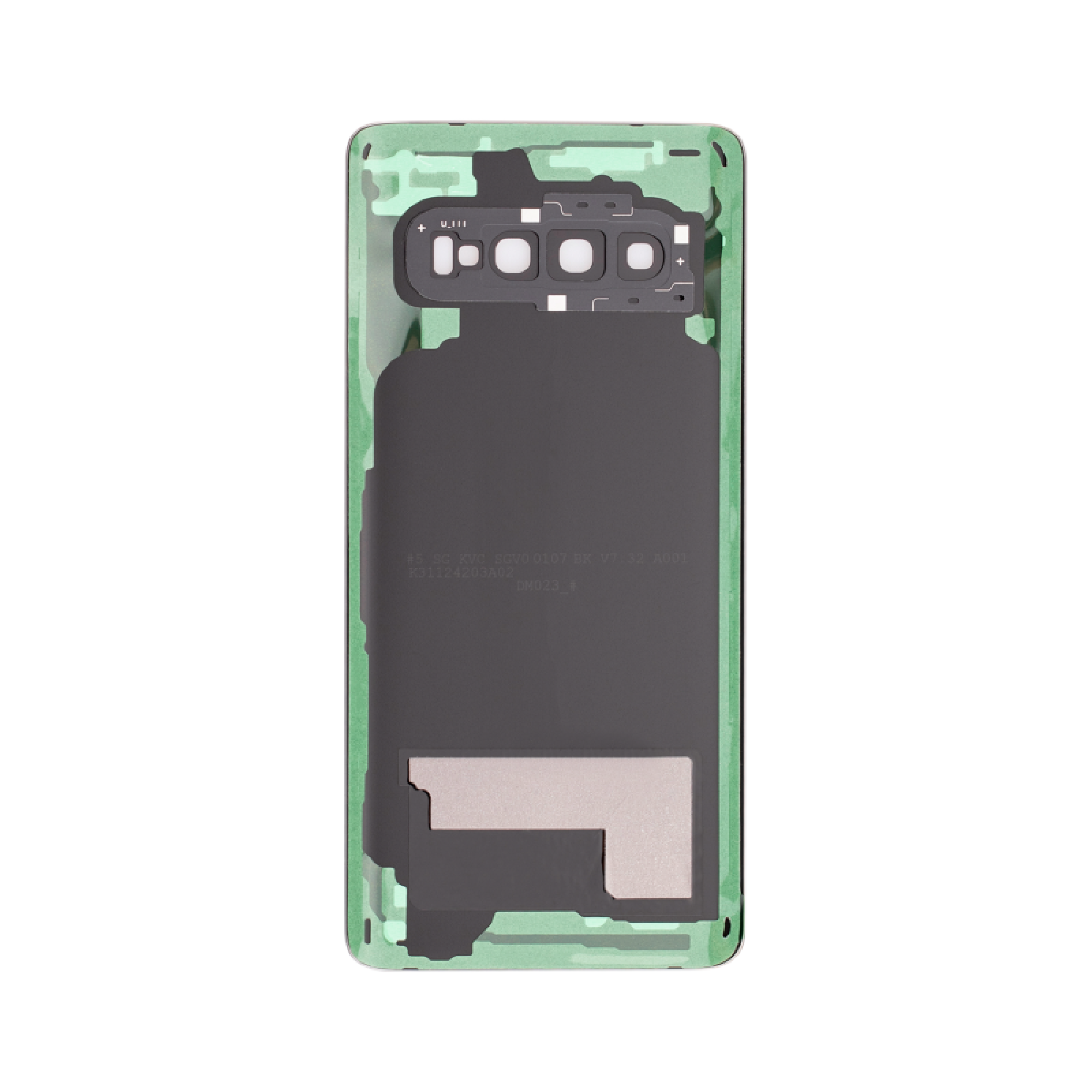 Samsung Galaxy S10 G973 Vitre arrière Noir Prismatique avec lentille - OEM