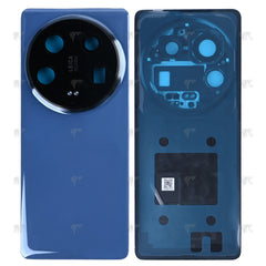 Vitre arrière Xiaomi 14 Ultra (24030PN60G) Bleu Avec Lentille - OEM