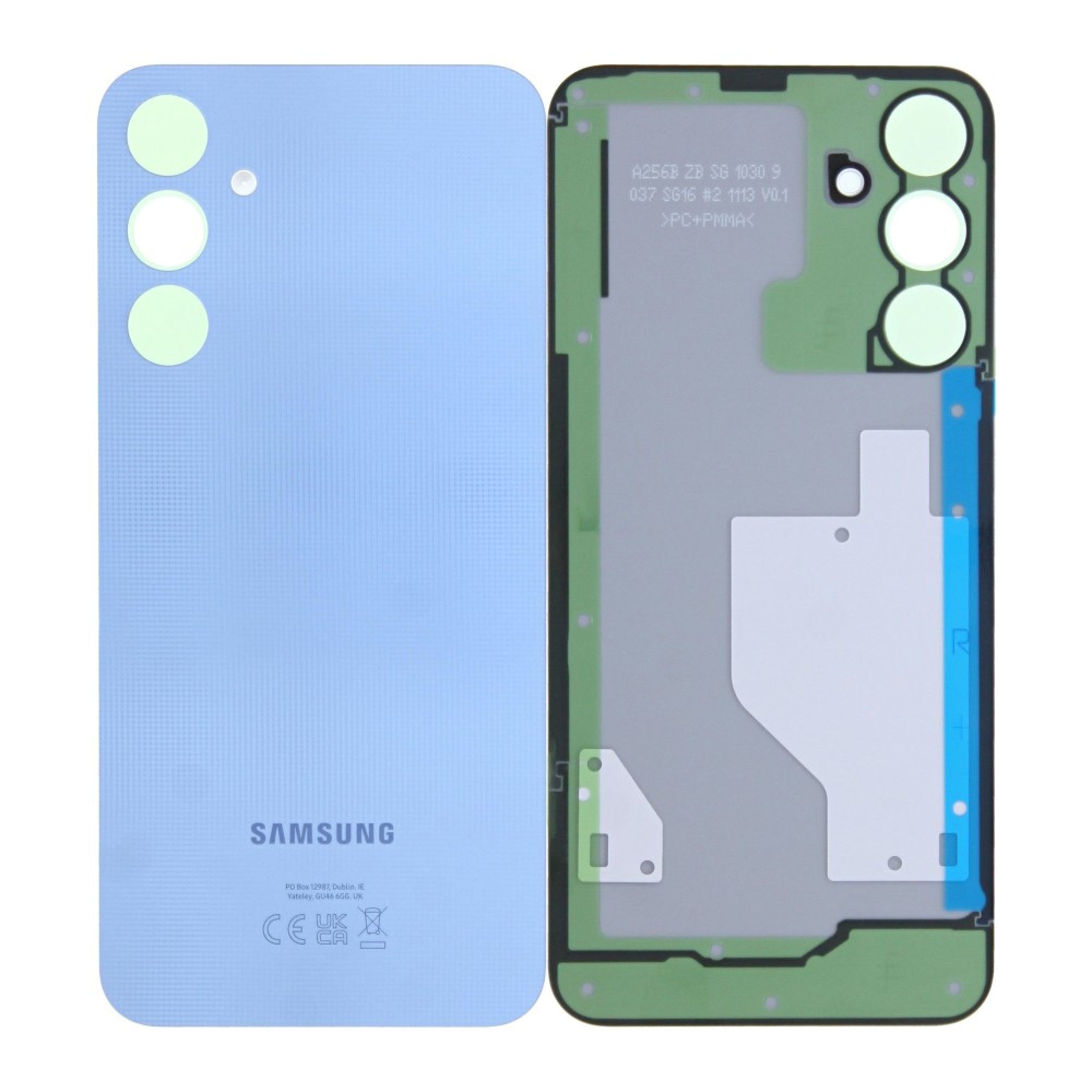 Vitre arrière Samsung Galaxy A25 A256B Optimistic Bleu sans lentille GH82-33053D – Original