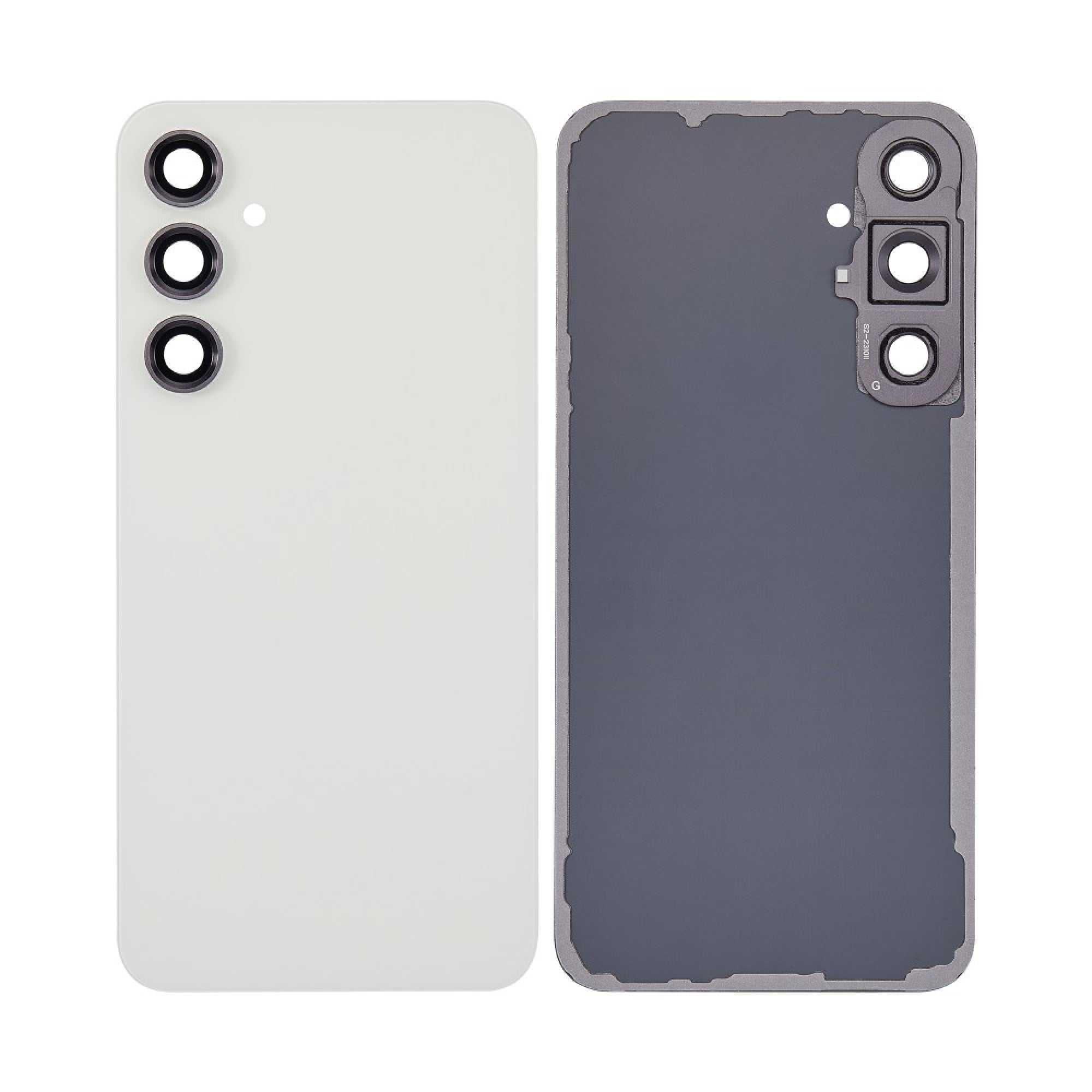 Vitre arrière Samsung Galaxy S23 FE S711 Crème avec lentille – OEM