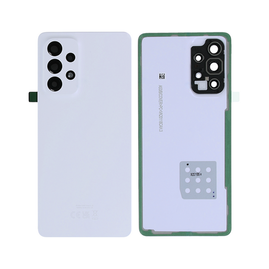 Samsung Galaxy A53 5G A536 Vitre arrière Blanc éclatant avec lentille - OEM