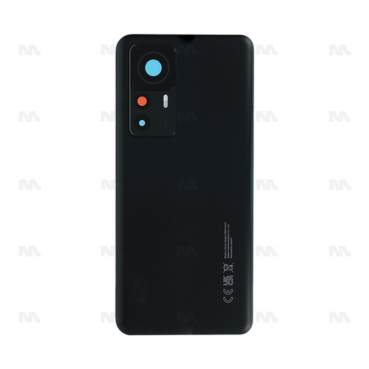 Vitre arrière Xiaomi 12T Pro 5G (22081212UG) Noire avec lentille - OEM