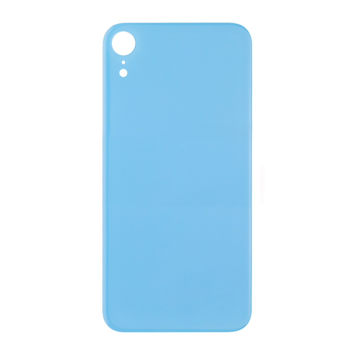 Vitre arrière iPhone Xr Bleu (Cadre caméra agrandi) - OEM